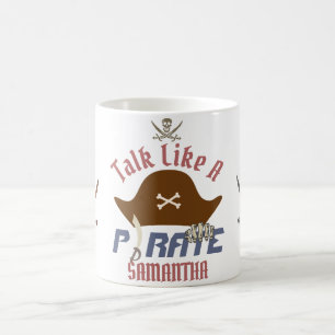 Min skatt Internationell Prata som en pirat dag Kaffemugg