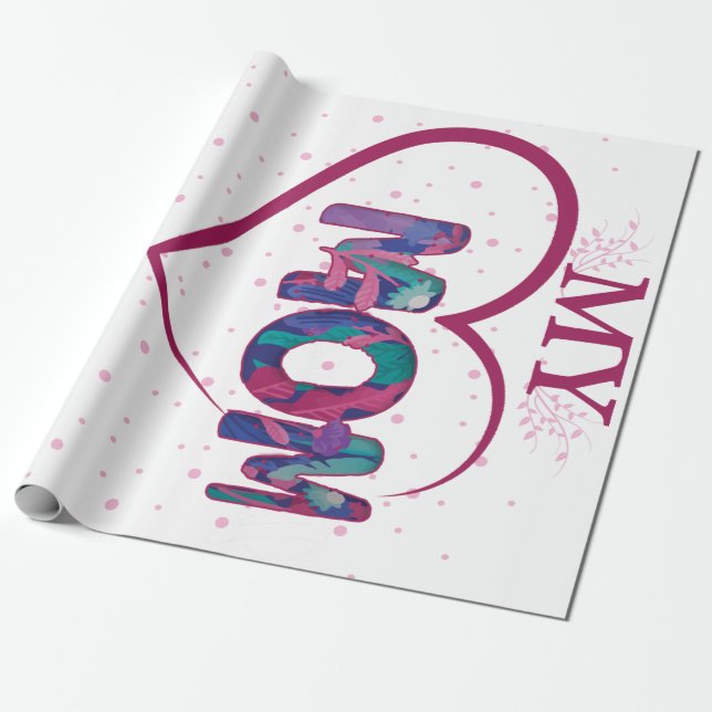 Min sköna Mamma Presentpapper (Utrullad)