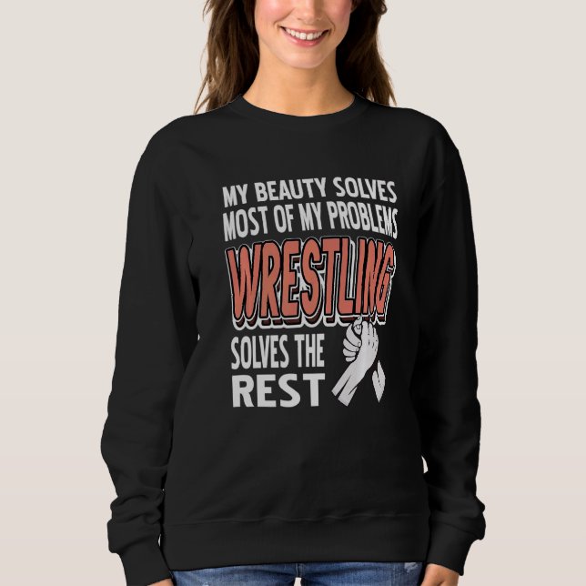 Min skönhet löser de flesta av mina problem med at t shirt (Framsida)