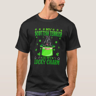 Min skotska terrier är min Lucky Charm St. Patrick T Shirt