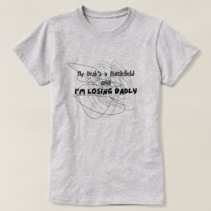 Min skrivbord är ett batlefield t shirt