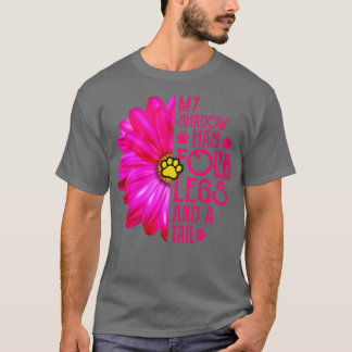 Min skugga har fyra Ben och en Svan Hund Mamma T Shirt