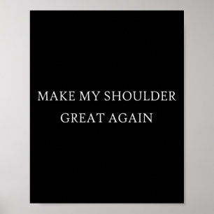 Min skuldra Underbar igen, en fyllig skadeåterhämt Poster