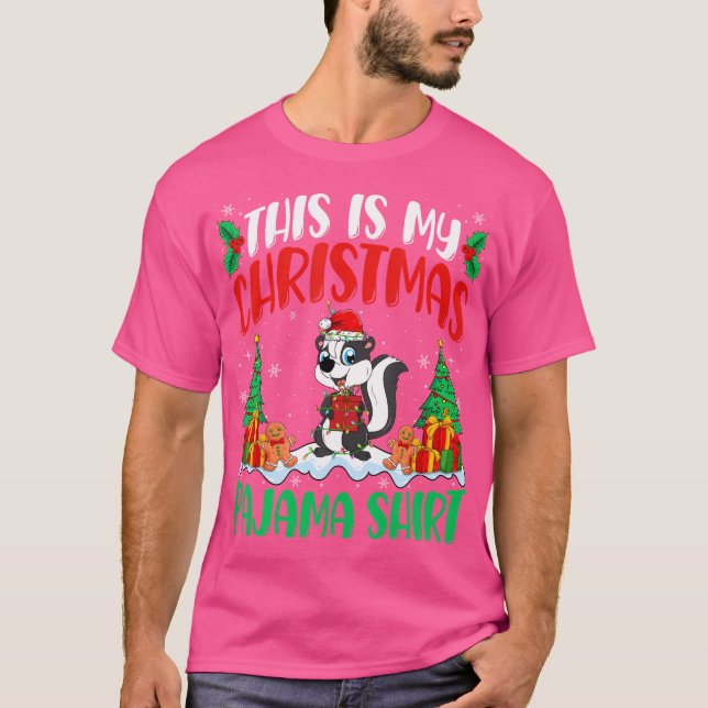 Min Skunk-julklapp Skunk Älskare Julafton T Shirt (Framsida)