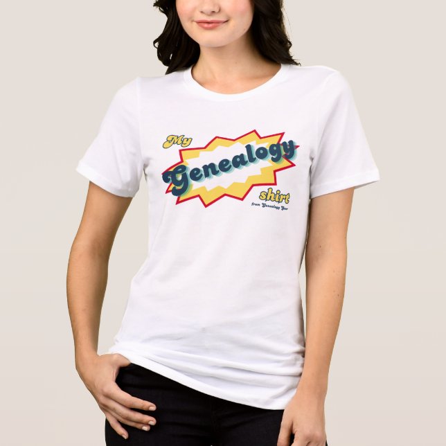 Min släktforskningsklänning t shirt (Framsida)