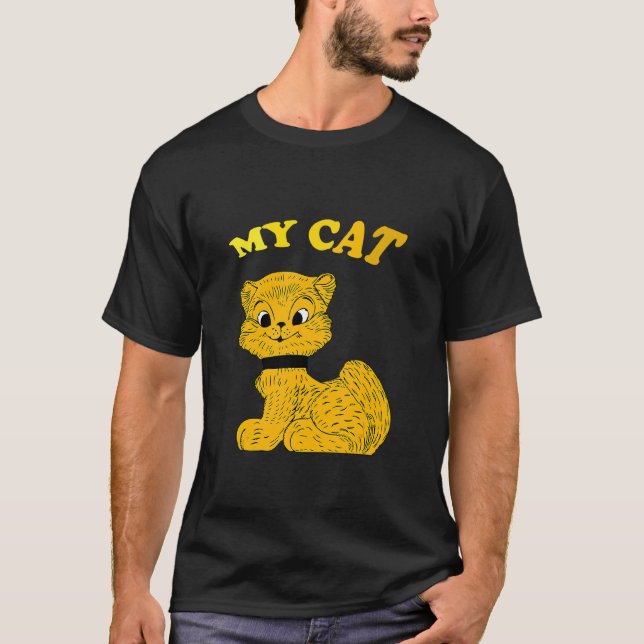 Min snygga kattmodell t shirt (Framsida)