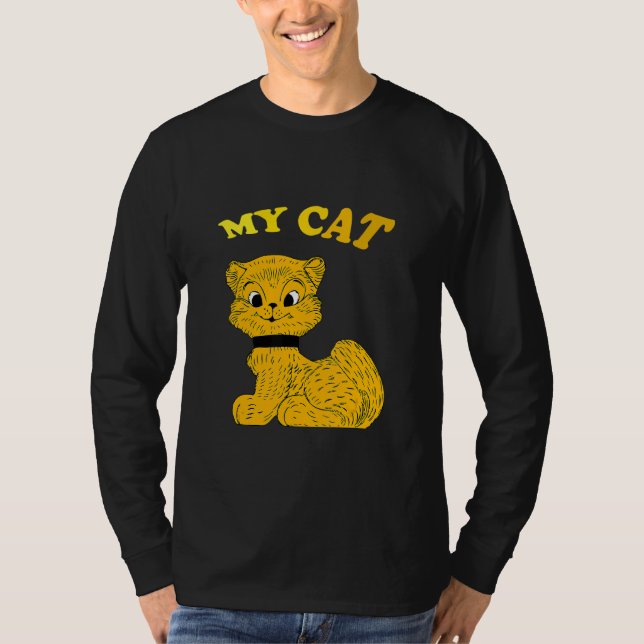 Min snygga kattmodell t shirt (Framsida)