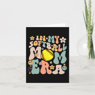 Min Softbollmamma-era Mamma Groovy Liv Matchdagsvi Kort