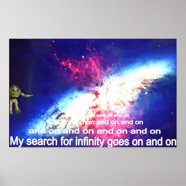 Min sökning efter oändlighet fortsätter och fortsä poster (Framsidan)