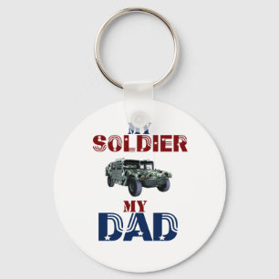Min soldat min pappaHummer Nyckelring