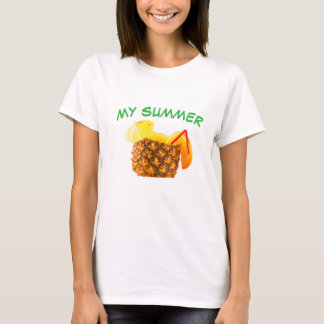MIN SOMMAR – Ananasjuice Tropiska Sommarvibbar T Shirt