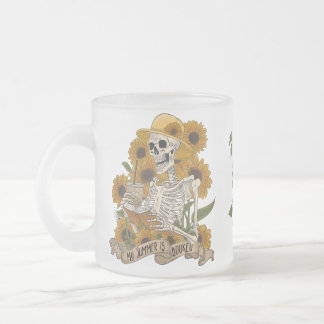 Min sommar är bokad frostad glasmugg