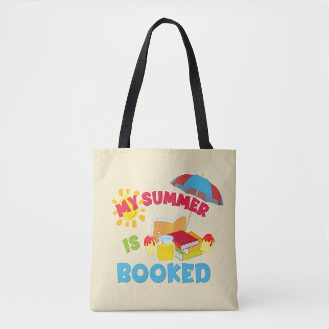 Min sommar är bokad i bag tygkasse (Framsida)