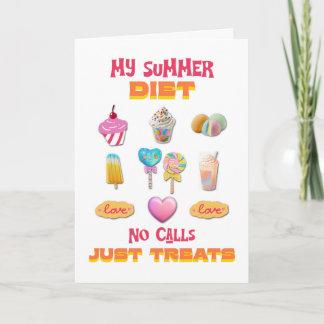 Min sommar-diet inga samtal bara godsaker kort