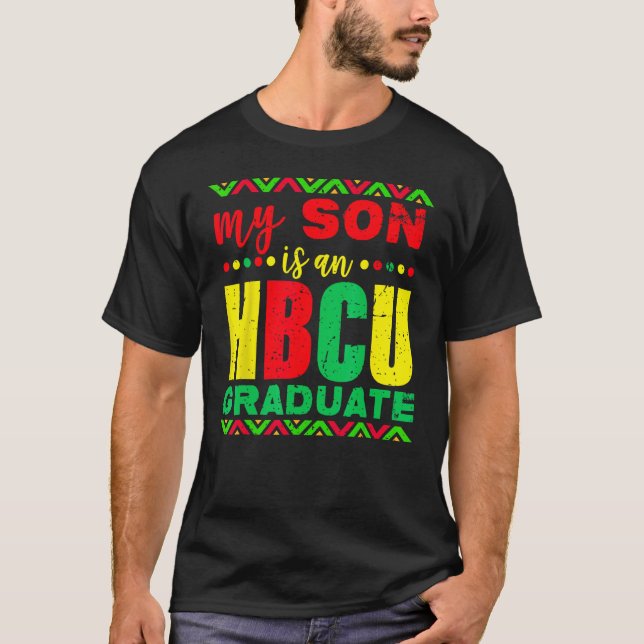 Min son är en HBCU Student Historical Black Colleg T Shirt (Framsida)
