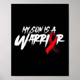 Min son är en krigare - Sickle Cell-medvetenhet Poster