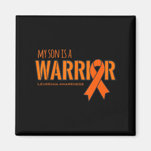Min son är en Warrior Leukemia Cancer Awareness Magnet