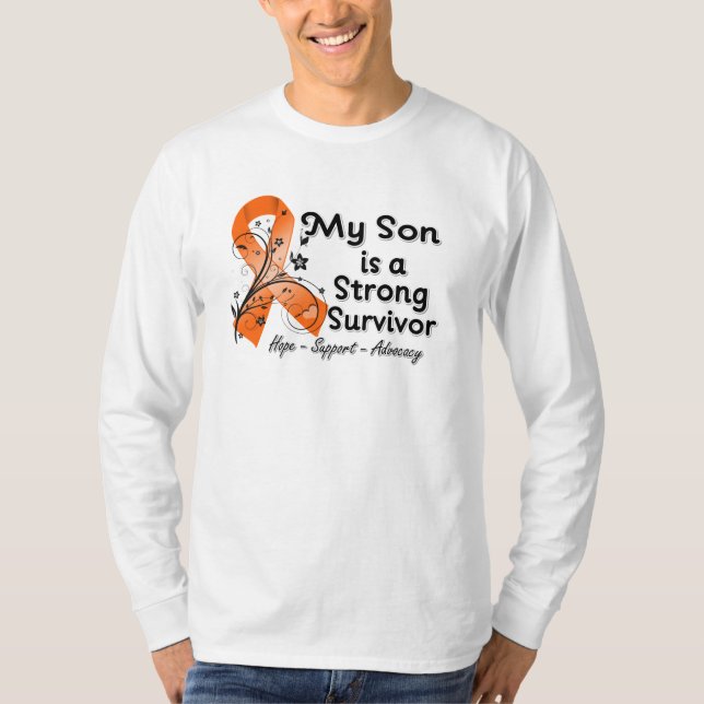 Min Son är ett starkt överlevandeorangeband Tee Shirt (Framsida)