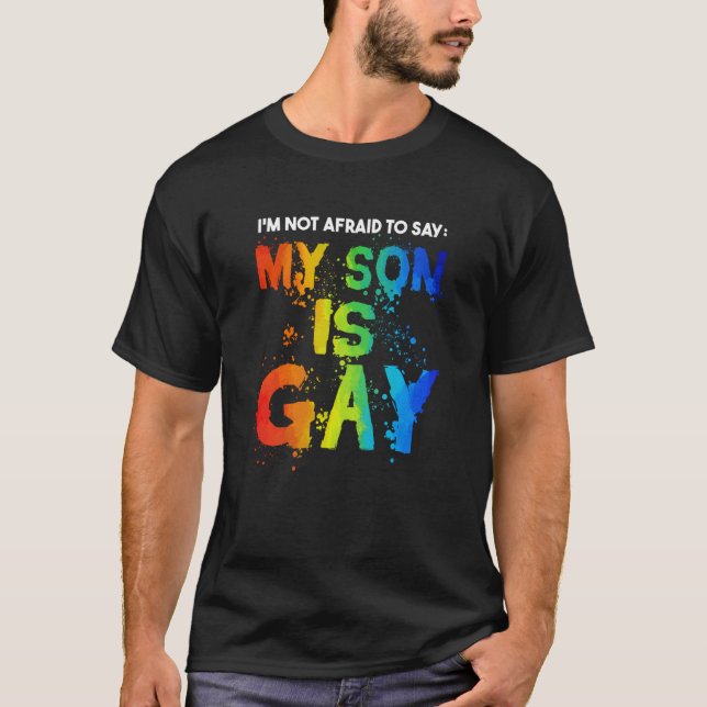 Min son är HBT-Mamma i månaden Gay pride T Shirt (Framsida)