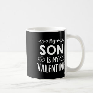 Min son är min Alla hjärtans dag-tröja Söt mamma p Kaffemugg