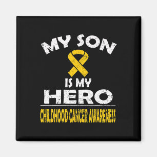 Min son är min Hero Childature Cancer Awareness T  Magnet