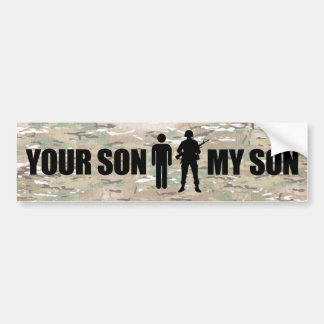 Min Son är servar i militären Bildekal