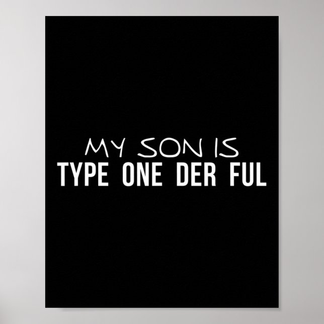 Min son är typ 1-årsjubileum poster (Framsidan)