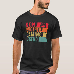 Min son Brother Legend Video Gamer för spelgrafik  T Shirt