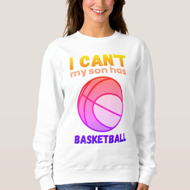 Min son har basket. t shirt (Framsida)