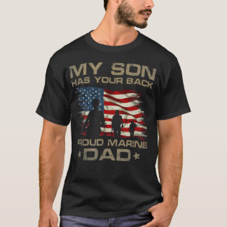Min son har din rygg - marinsoldat - pappa t shirt