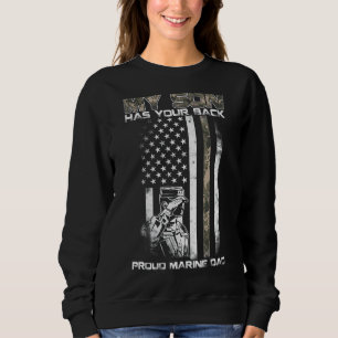 Min son har ditt marina Pappa-kamouflage 1 T Shirt