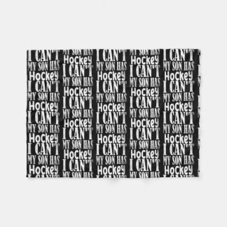 Min son har Hockey Hockey Pappa och Hockey Mamma Fleecefilt