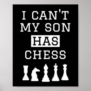 Min son har schack, roligt schack mamma pappa poster