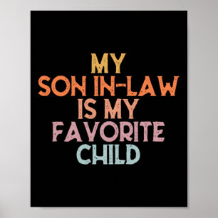 Min son i juridik är min favorit Child Mors dag mo Poster