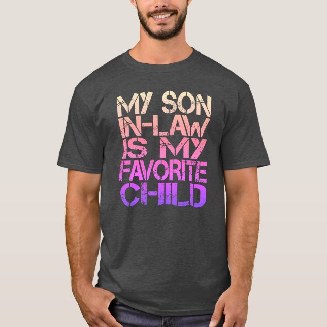 Min son i juridik är min favoritbarnsliga familj t shirt (Framsida)