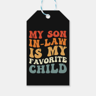 Min son i juridik är min favoritfamilj. presentetikett
