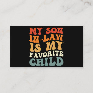 Min son i juridik är min favoritfamilj. visitkort