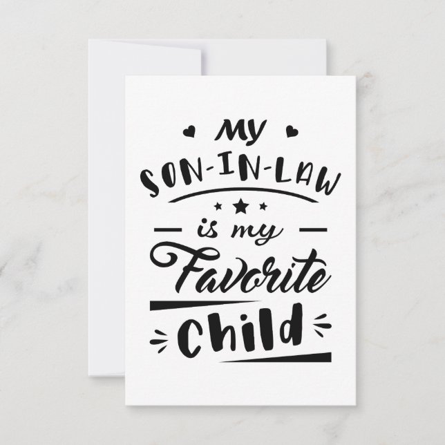 Min son i juridik är mitt favoritbarn tack kort (Framsida)