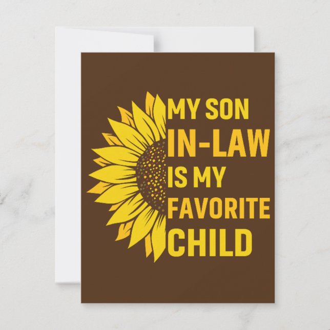 Min son i juridik är mitt favoritbarn tack kort (Framsida)