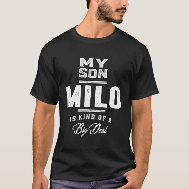 Min son Milo T Shirt (Framsida)