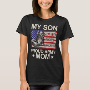 Min son Min soldat mitt Pride Hero Proud Mamma T Shirt