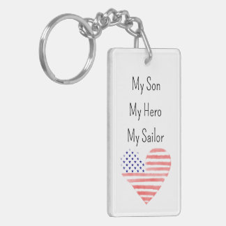 Min son My Hero Min Sailor US NAVY Mamma Keychain