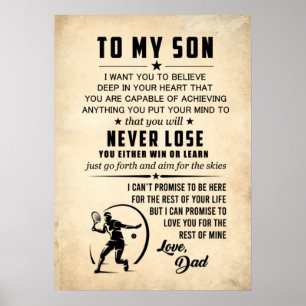 Min son tror på Deep i dig själv Poster
