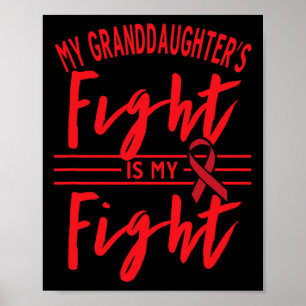 Min sondotters kamp är min kamp Blodcancer Poster