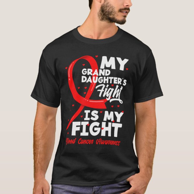 Min sondotters kamp är min kamp Blodcancer  T Shirt (Framsida)