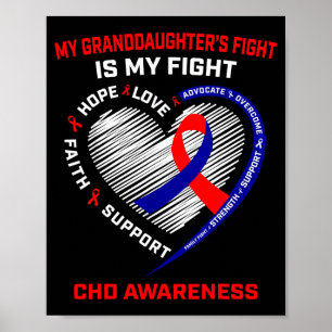 Min sondotters kamp är min kamp Chd hjärtsjukdom Poster