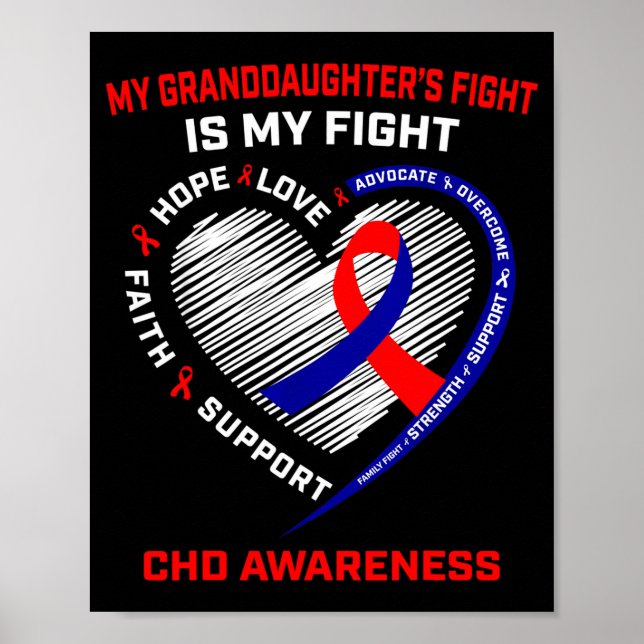Min sondotters kamp är min kamp Chd hjärtsjukdom Poster (Framsidan)