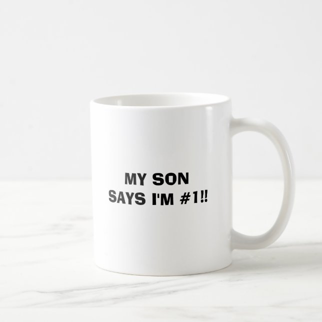 MIN SONNÅGOT ATT SÄGA mig förmiddag #1!! Kaffemugg (Höger)