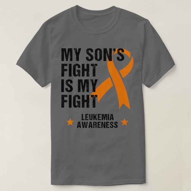 Min Sons Fight är min Fight Leukemia Awareness 1 T Shirt (Design framsida)