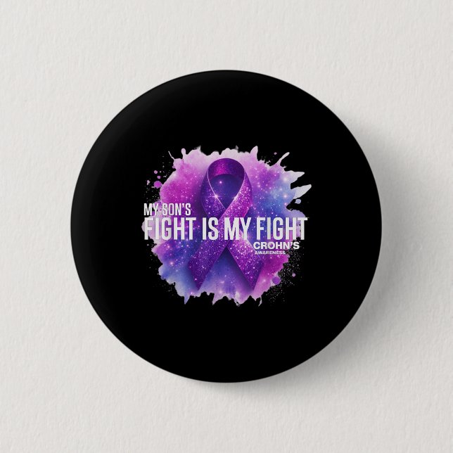Min Sons Fight är min kamp mot Crohns Disease Ibd  Knapp (Framsida)